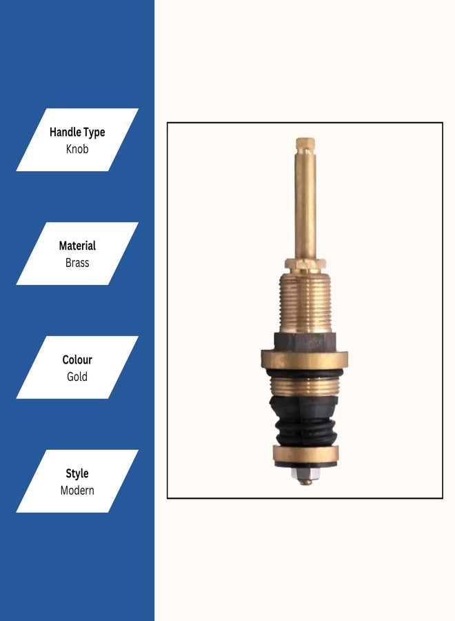 NEW WARE محور صنبور جاكوار من نيو وير (35 × 1.5 مم) - قرص بديل لطرازات جاكوار من النوع القاري | صمام صنبور الماء الساخن والبارد للحمام والمطبخ (محور تدفق من النوع القاري) - Image 5